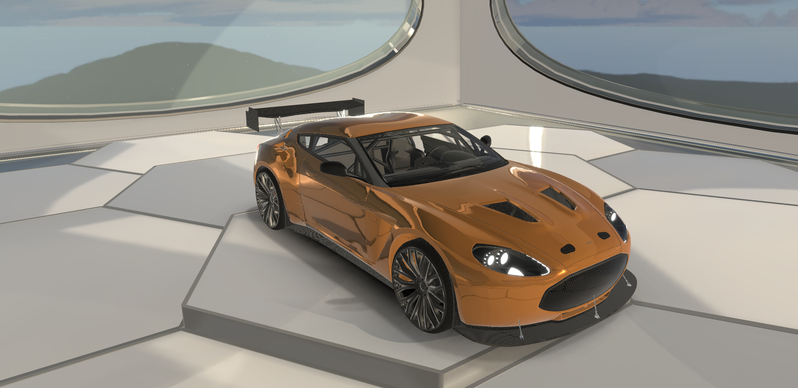 Aston Martin V12 Zagato 2011 Lowpoly Sports Car 3D Model…