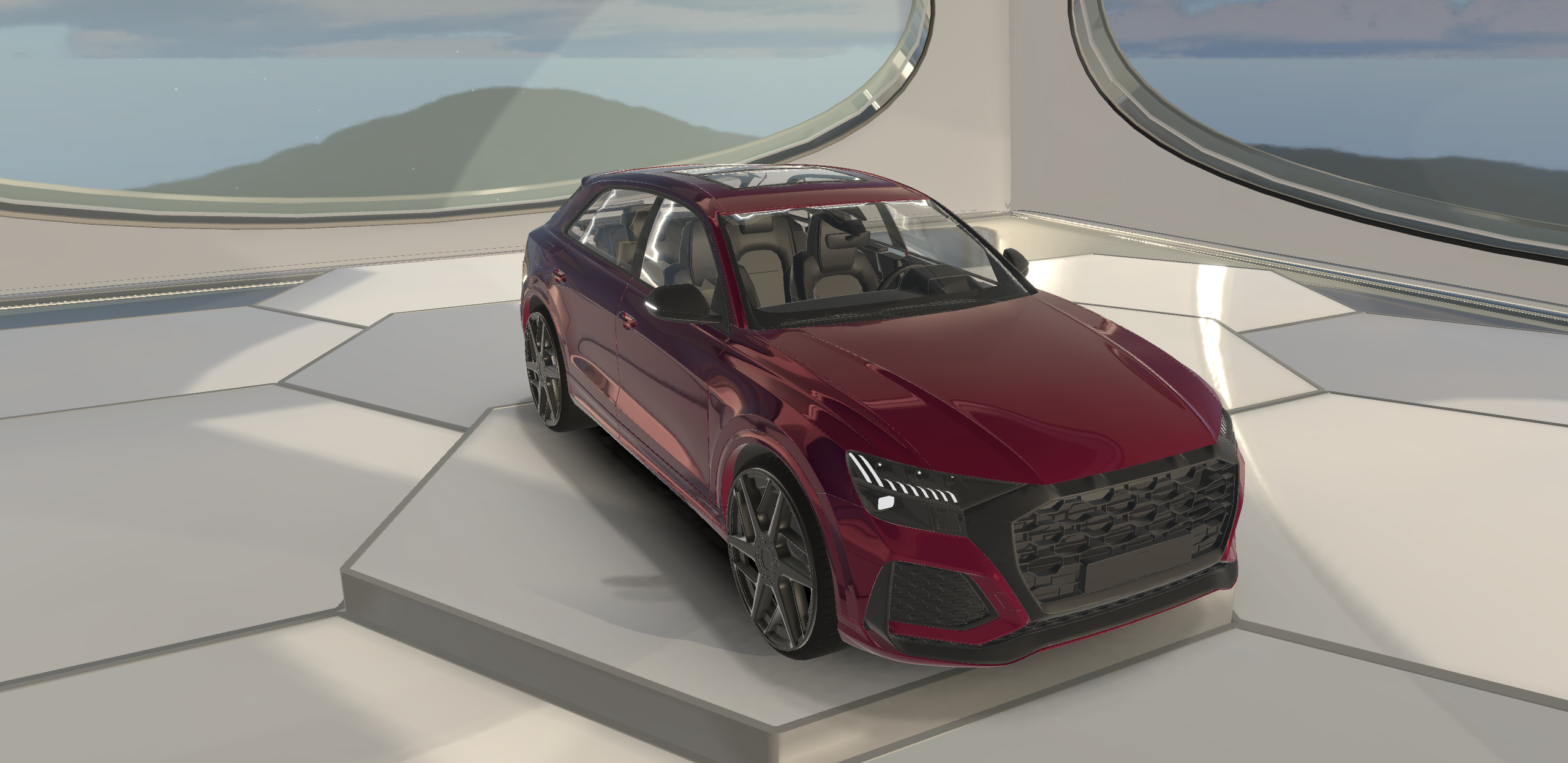 Audi Q8 RS 2022 Lowpoly SUV Car 3D Model…