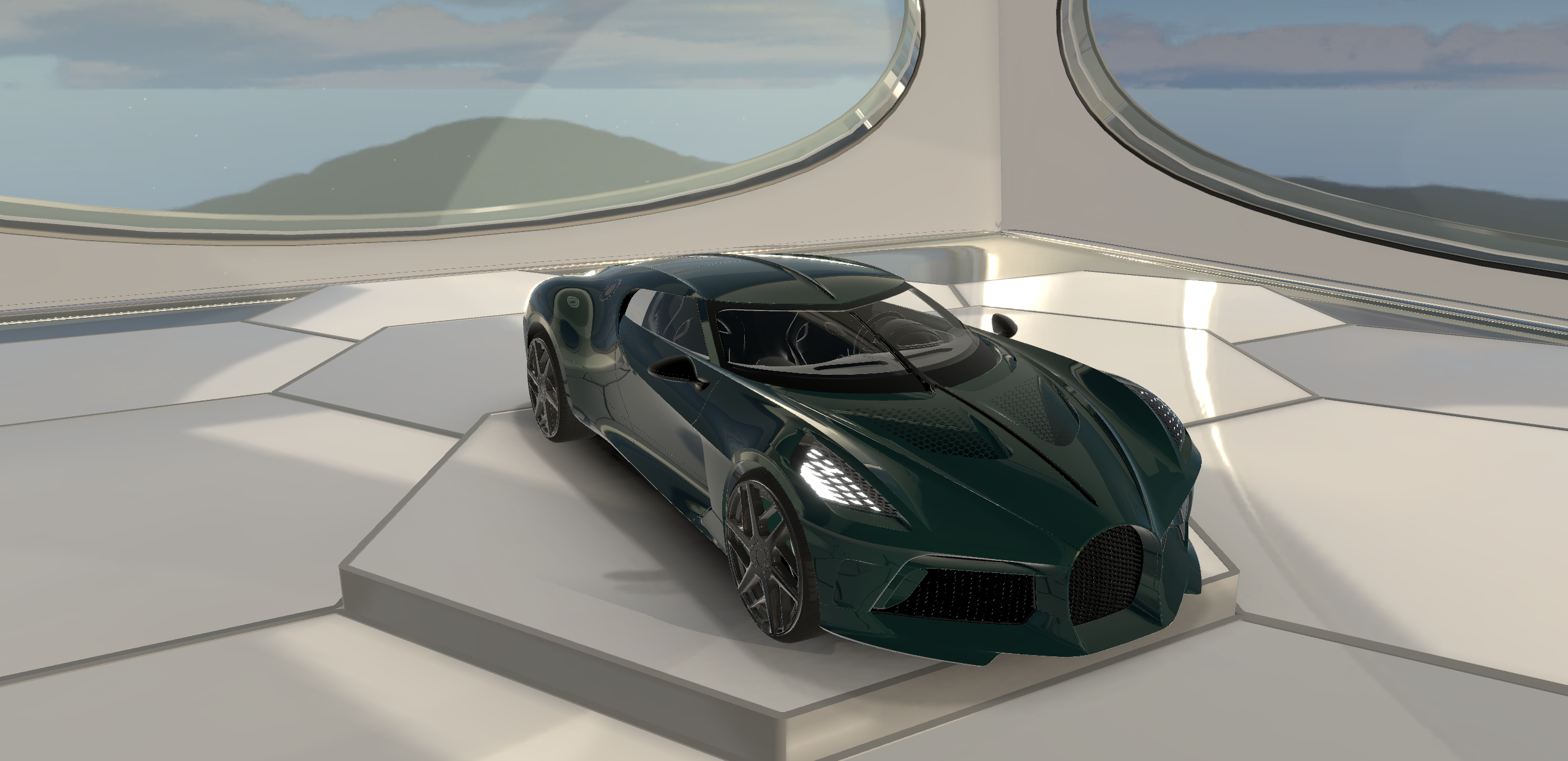 Bugatti La Voiture 2021 Lowpoly Sports Car 3D Model…