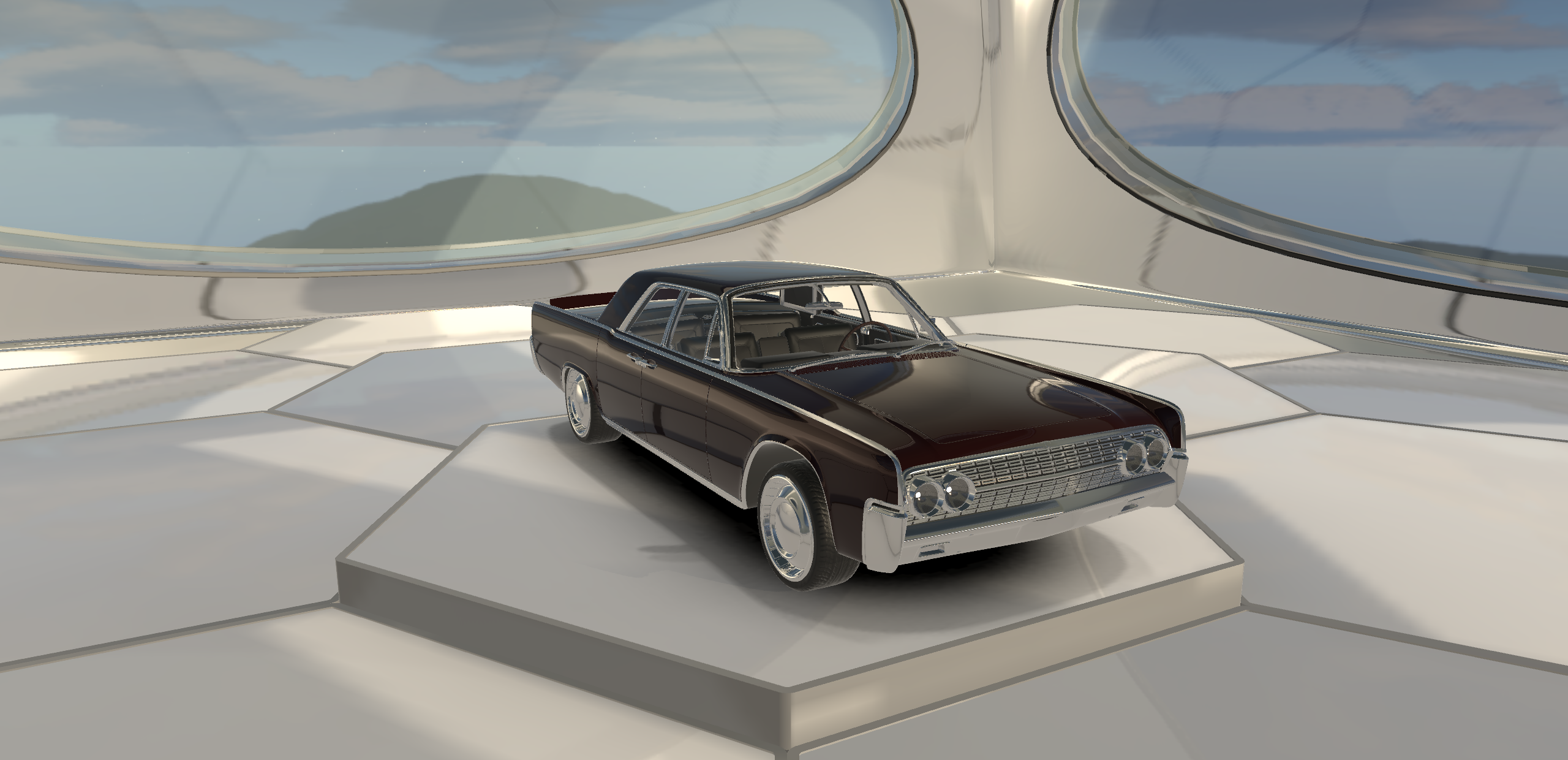 Lincoln Continental 1962 Lowpoly Classic Muscle Car 3D Model…