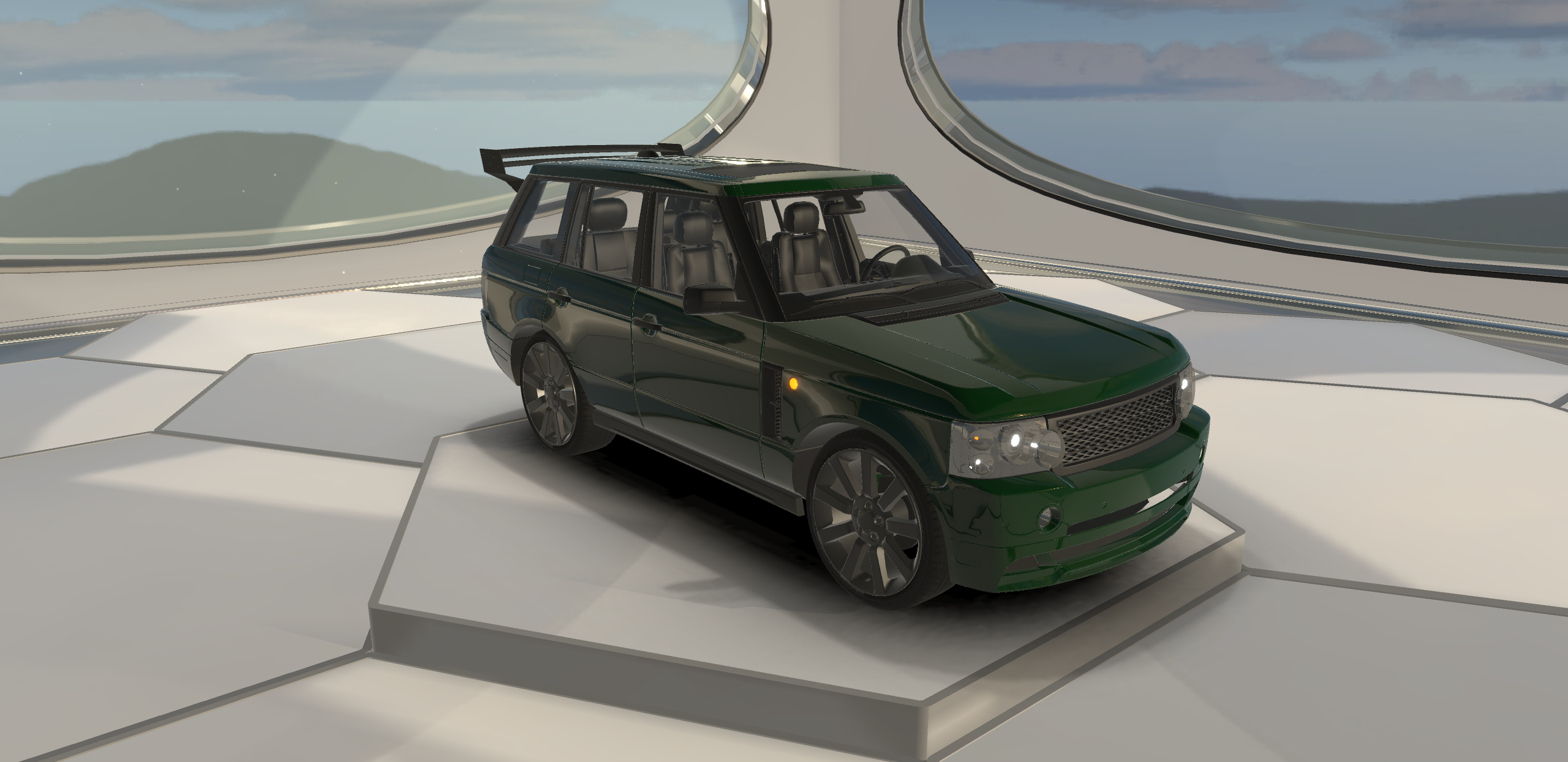Range Rover Supercharged 2013 Lowpoly SUV Car 3D Model…