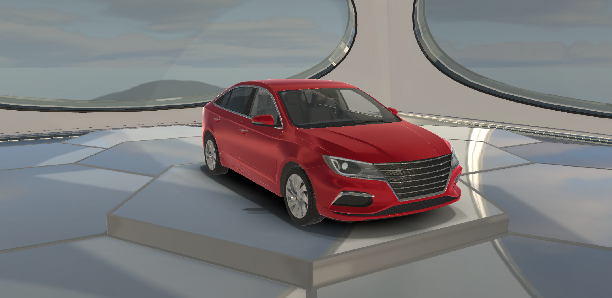 Sedan Car 2022 Lowpoly Sports Car 3D Model…