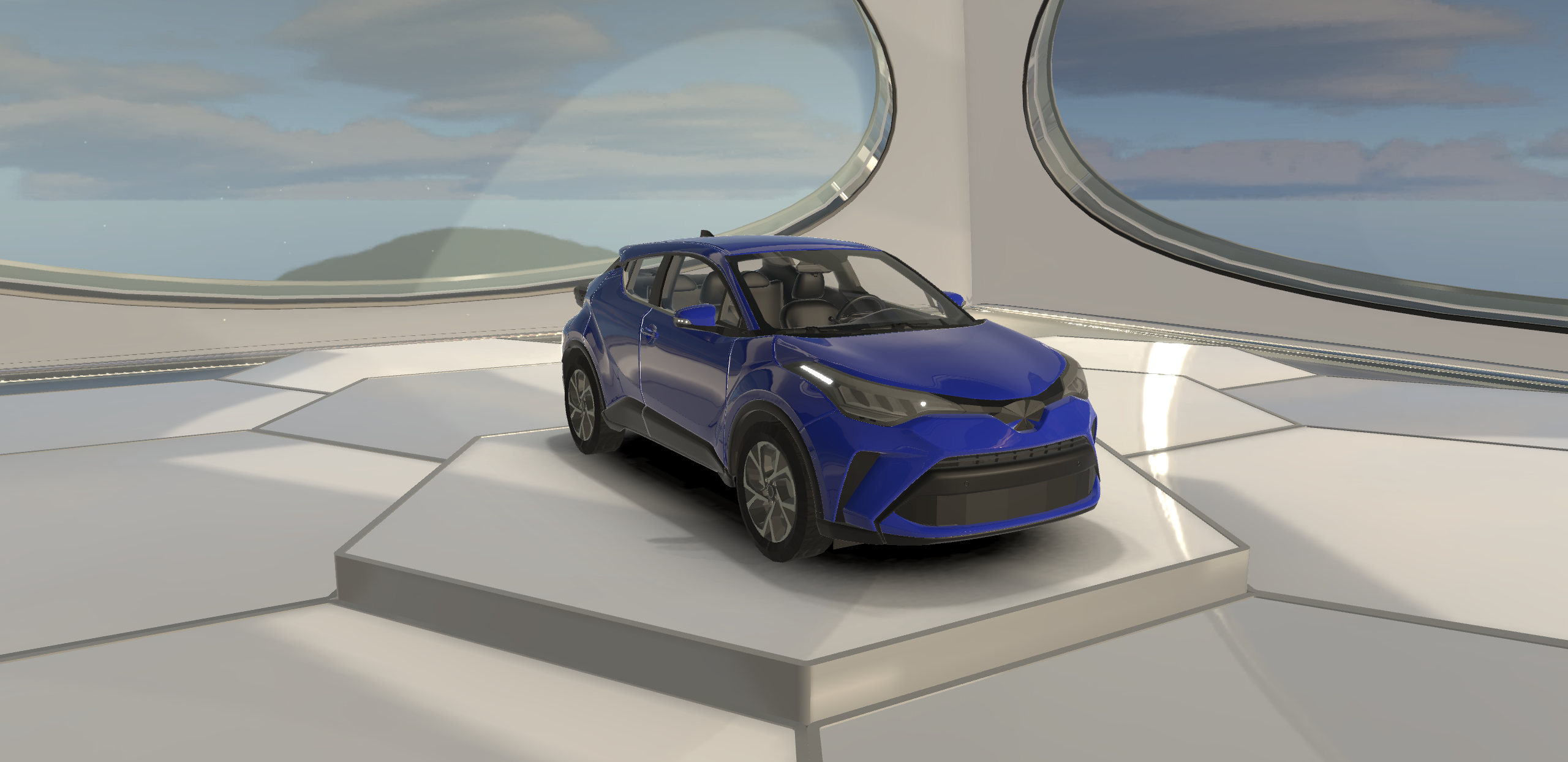 Toyota CHR 2017 Lowpoly SUV Car 3D Model…