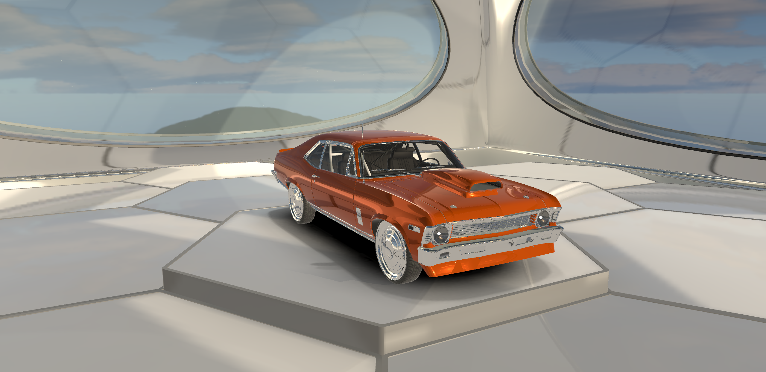 Chevrolet Nova SS 396 1969 Lowpoly Classic Muscle Car 3D Model…