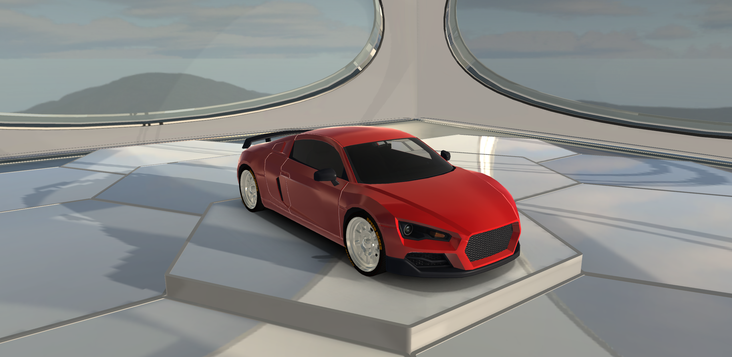 Audi R8 Coupe V10 Plus 2016 Lowpoly Sports Car 3D Model…