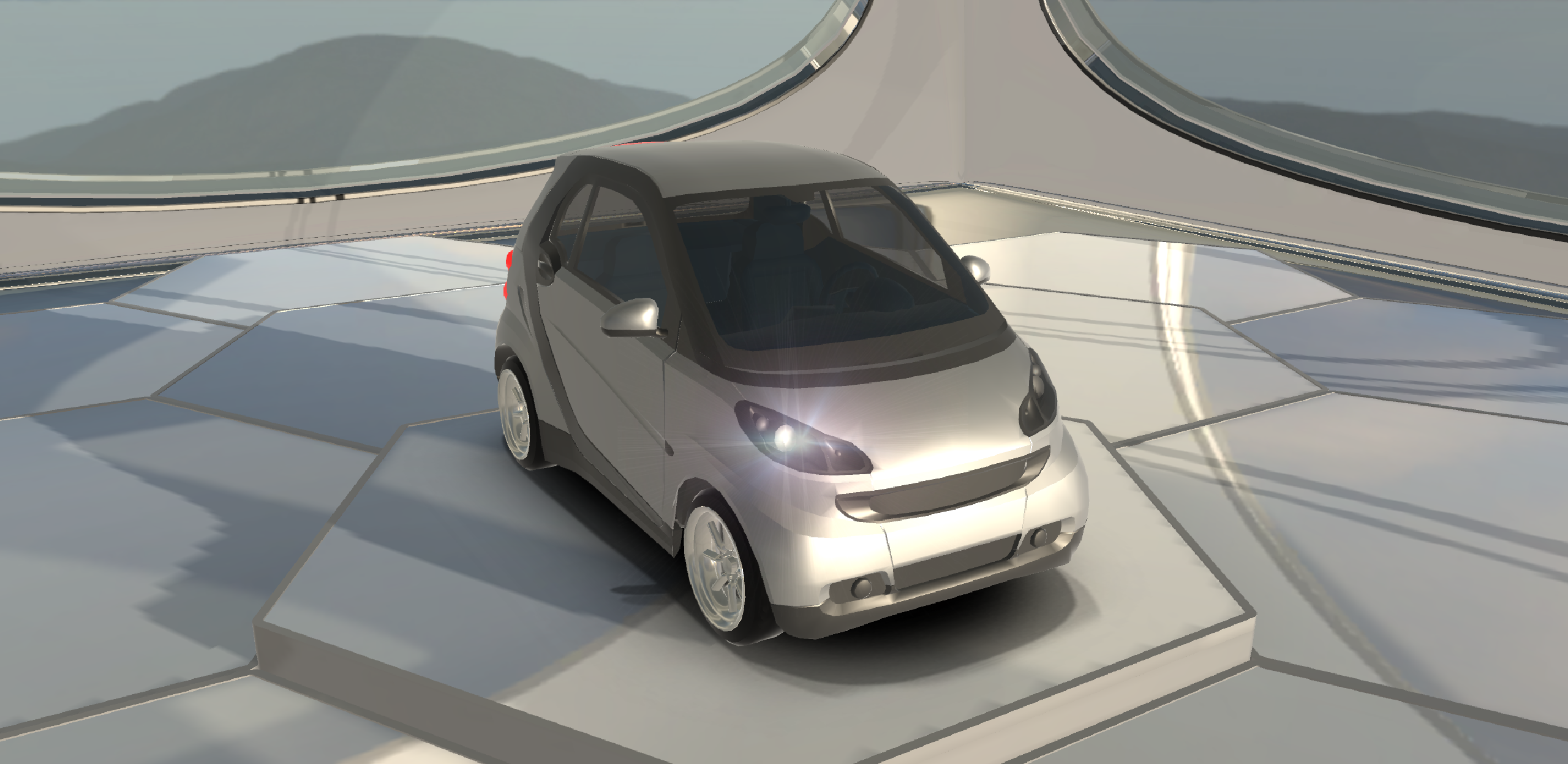 Smart Fortwo 2010 Lowpoly CityCar Car 3D Model…