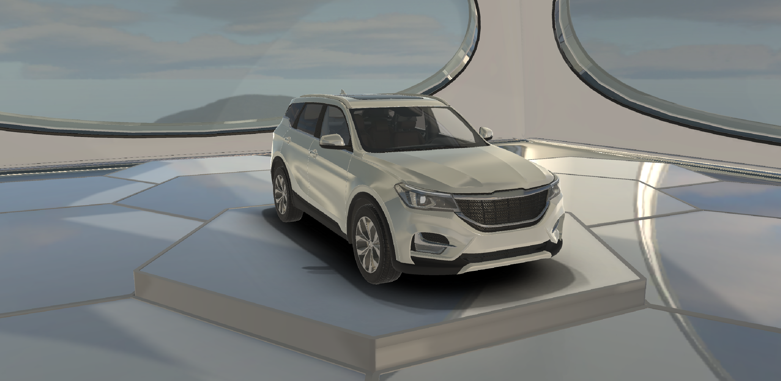 Crossover Car 2022 Lowpoly SUV Car 3D Model…