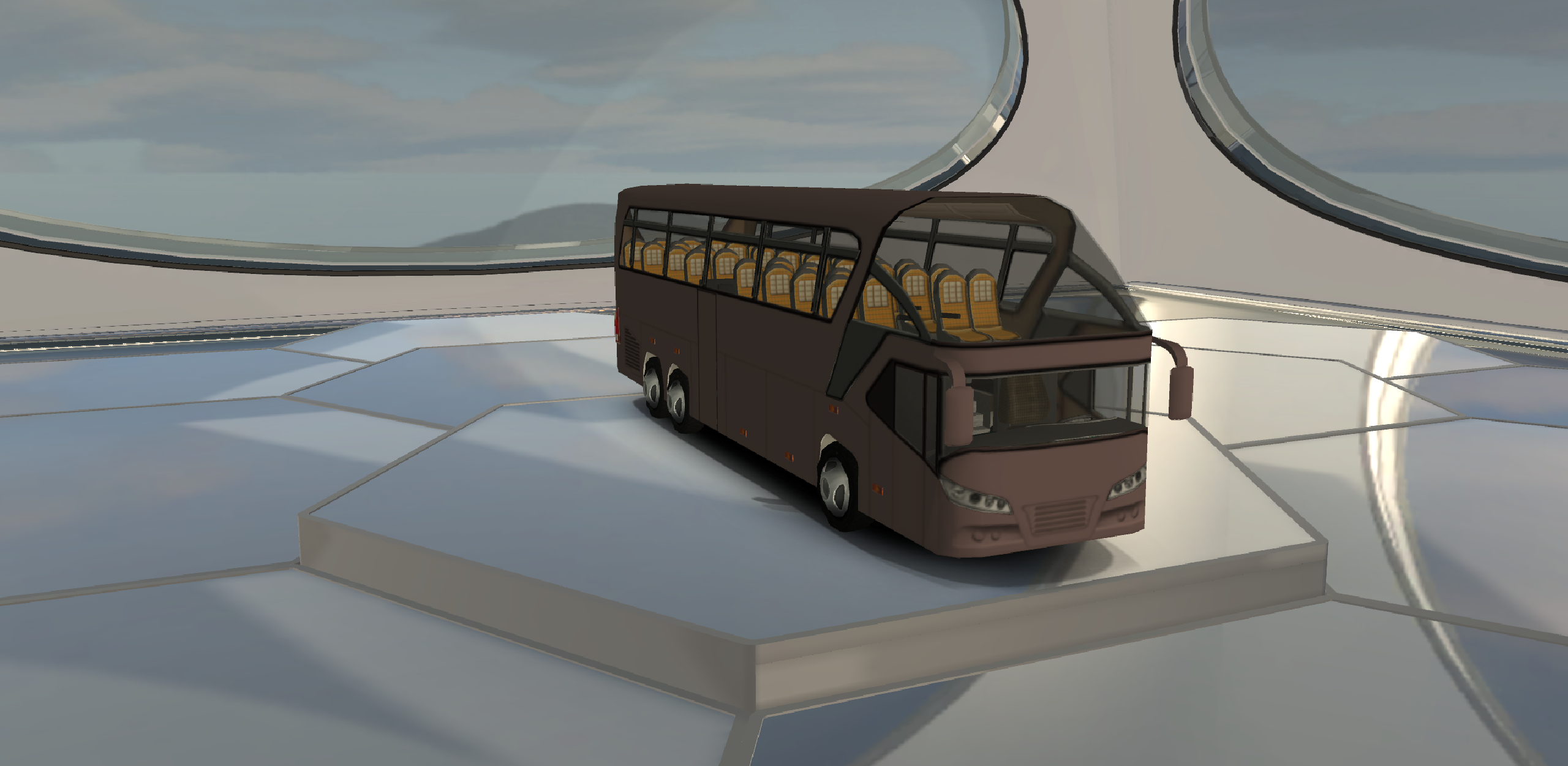 Oto Bus 3 2022 Lowpoly BUS Car 3D Model…