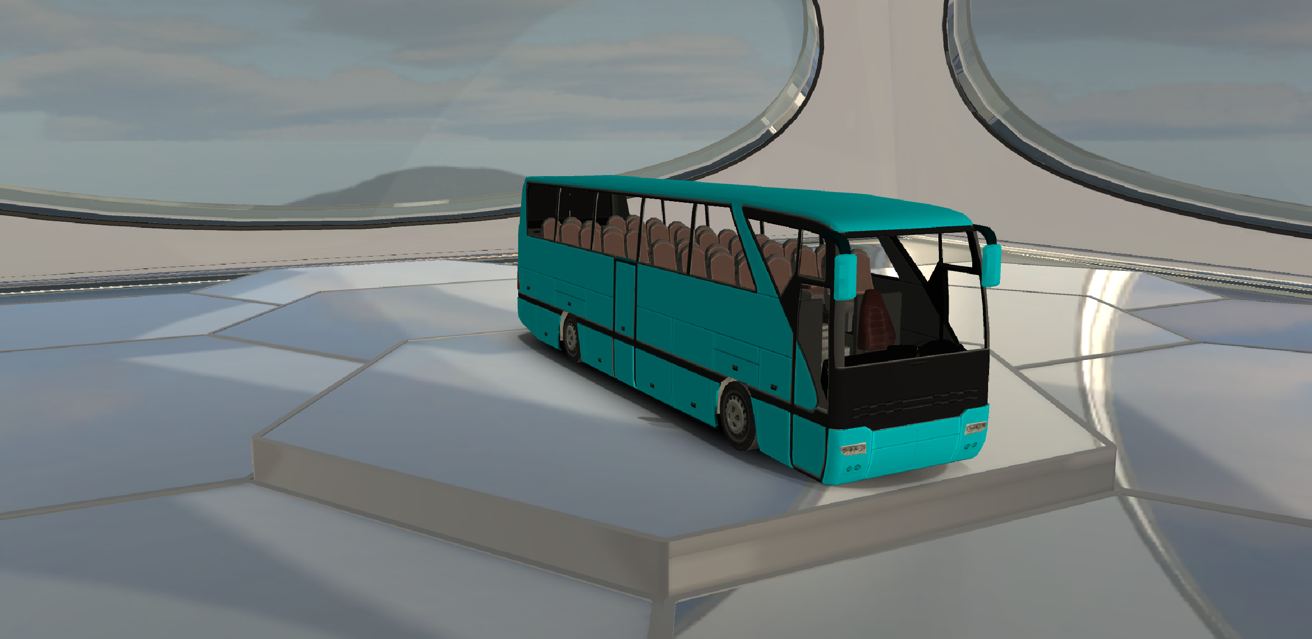 Oto Bus 6 2022 Lowpoly BUS Car 3D Model…