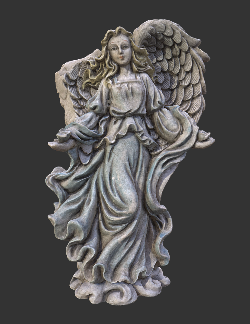 Angel with A Broken Wing 3D Model STL File for CNC Router Laser & 3D Printer Easy Print Ready