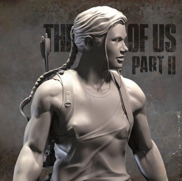 Abby - The Last of Us Part II 3D Model STL File for CNC Router Laser & 3D Printer Easy Print Ready