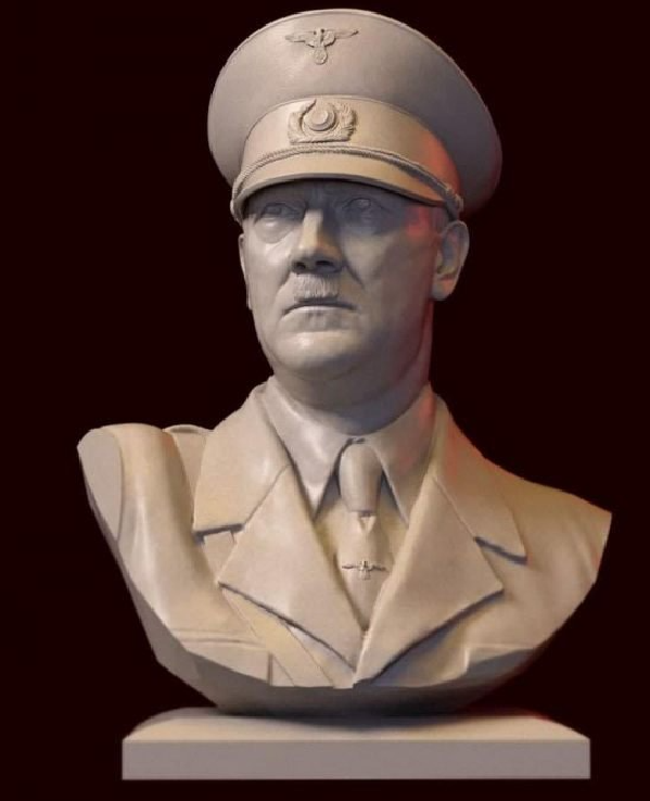 Adolf Hitler – Fuhrer for 3D Print 3D Model STL File for CNC Router Laser & 3D Printer Easy Print Ready