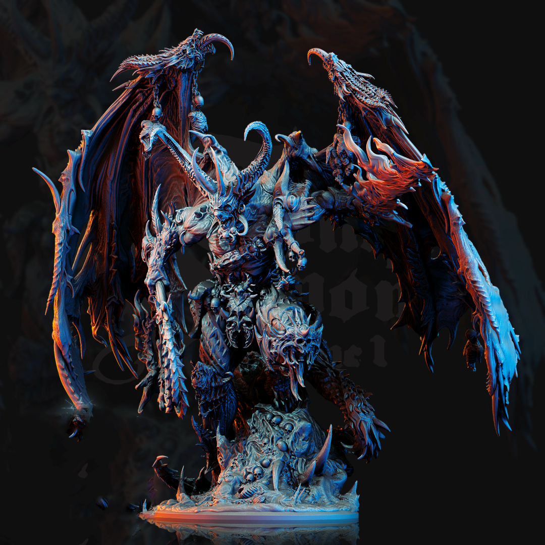 Armaros, Chaos Incarnate 3D Model STL File for CNC Router Laser & 3D Printer Easy Print Ready