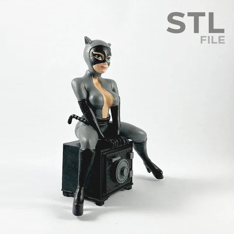 Catwoman Empire Figures 3D Model STL File for CNC Router Laser & 3D Pr…