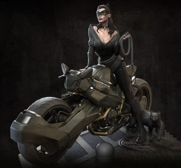 Catwoman Bike – DC Comics 3D Model STL File for CNC Router Laser & 3…