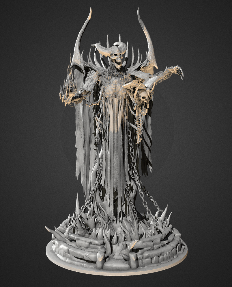 Conjured wraith 3D Model STL File for CNC Router Laser & 3D Printer Ea…