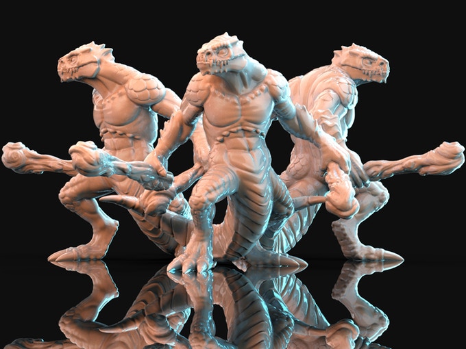 Lizards 3D Model STL File for CNC Router Laser & 3D Printer Easy Print…
