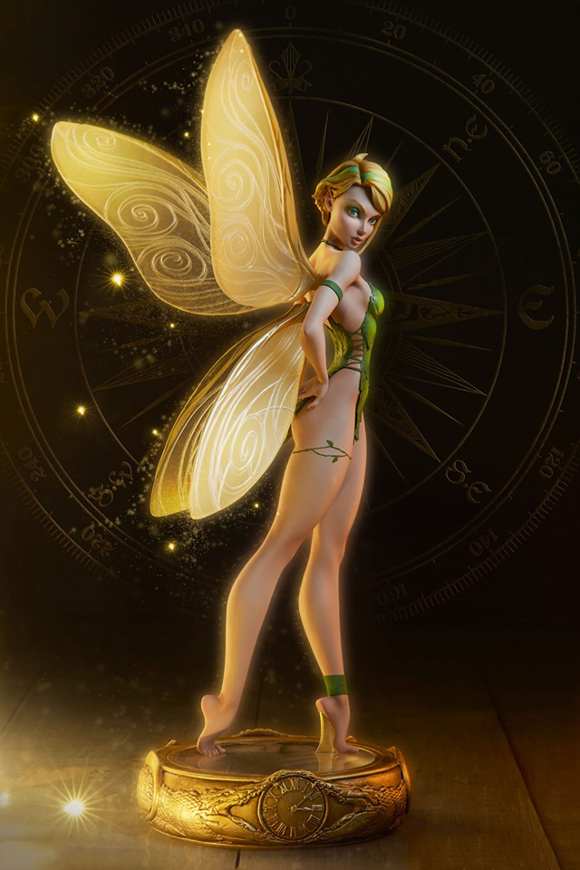 Tinkerbell for Sideshow Collectibles 3D Model STL File for CNC Router Lase…