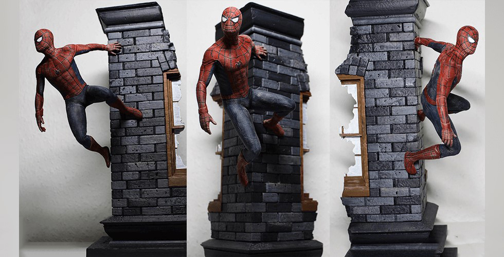 Spiderman Wall 3D Model STL File for CNC Router Laser & 3D Printer…